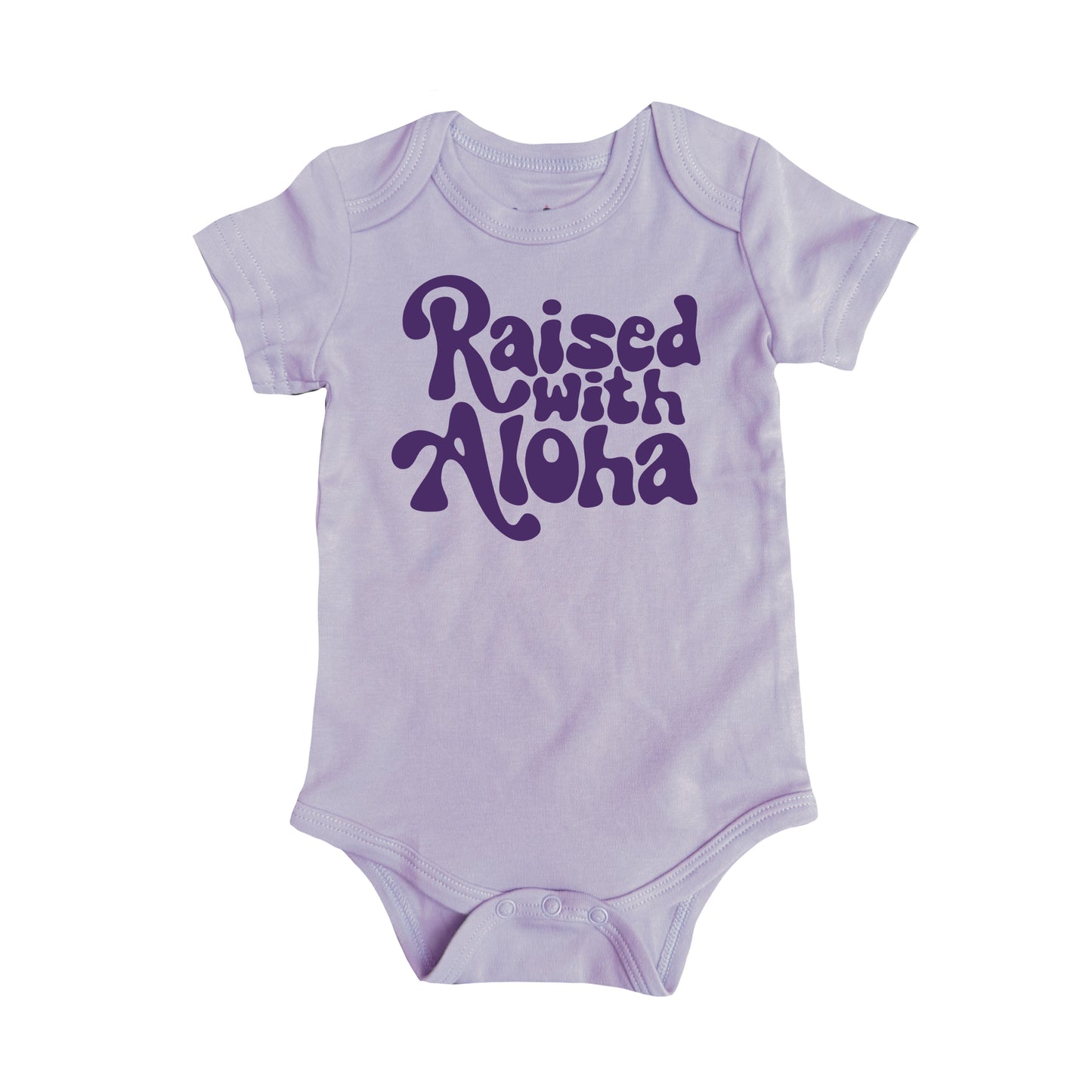 RAISED WITH ALOHA ONESIE